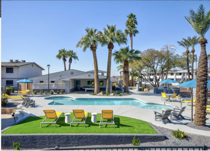 Rise48 property pool deck
